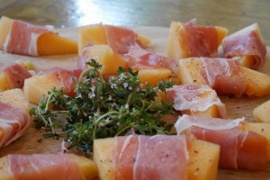 Proscuitto and melon