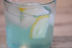 Homemade blue lemonade