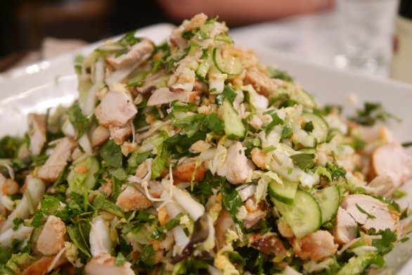 Prawn and chicken thai salad