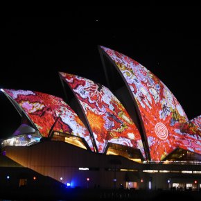 Opera House lit up during Vivid