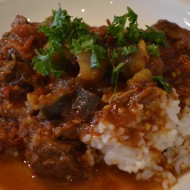 Eggplant and Beef – easy dinner made by a kid