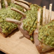 Macadamia Pesto crusted lamb racks